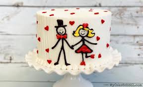 20 wedding anniversary cake decoration ideas ll latest cake decoration ideas ll #cake #cakedecorationideas #birthday. Sweet Stick Figure Couple A Free Cake Video Tutorial My Cake School
