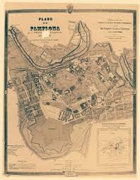 Plano Antiguo Planos Pamplona Mapas