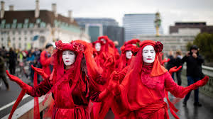 Extinction rebellion street art london. Clown World Extinction Rebellion Is A Carnival For Middle Classes Who Love To Dress Up As Activists Rt Op Ed