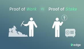 Producing a proof of work can be a random process with low probability so that a lot of trial and error is required on average before a valid proof of work is generated. Edge Proof Of Work Vs Proof Of Stake Edge