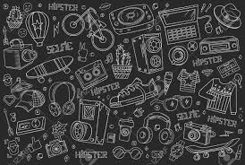 Whether you want to cartoon yourself, your pet, or an amazing sunset you captured, befunky's photo to cartoon. Hipster Collage In Cartoon Style Royalty Free Cliparts Vectors And Stock Illustration Image 78265618