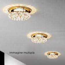 E poiché una lampada a incasso richiede sempre un foro, è necessario uno spazio vuoto. Spot E Faretti Da Incasso A Led In Cristallo Al 24 Di Piombo