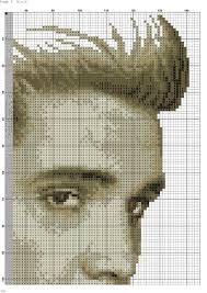 Counted cross stitch pattern elvis presley 137x149 stitches e108. Pin On Quilt Designs