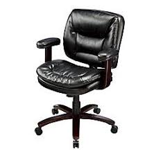 Spend this time at home to refresh your home decor style! 169 99 Style Work By Thomasville Elmhart Bonded Leather Executive Task Chair 35 37 4 5 H X 26 2 5 W X 28 7 10 D Cherry Ebony Chair Office Chair Thomasville