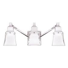 Check spelling or type a new query. Hampton Bay 05660 3 Light Chrome Vanity Light With Etched Glass Shades Vip Outlet