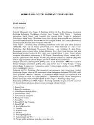 Profil sekolah yang ingin ditampilkan seperti sejarah sekolah, sambutan kepala sekolah, guru, staf, siswa, organisasi siswa di sekolah, prestasi sekolah disini penulis memberi contoh kebutuhan untuk konten yang akan diterbitkan dalam website sekolah adalah : Artikel Sma Negeri 1 Rembang Purbalingga