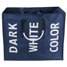 Add to compare compare now. Home Basics Navy Triple Canvas Laundry Sorter With Aluminum Handles Lh45753 The Home Depot