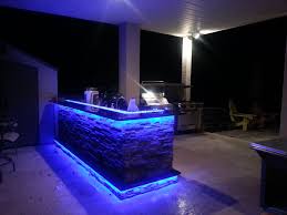 outdoor kitchens with led lighting (36