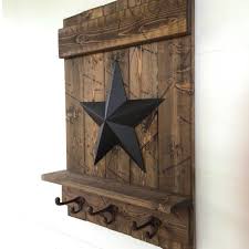 Distressed Wood Wall Shelf Barn Star Wall Decor Wooden Wall Etsy In 2020 Primitive Decorating Country Distressed Wood Wall Barn Star
