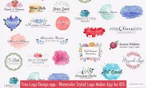 Logaster helps small business owners and startups create professional logo designs. Free Logo Design App Watercolor Styled Logo Maker App For Ios