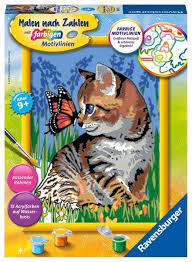 Zahlen kinder ravensburger® mandala maschine ravensburger® ministeps bücher ravensburger® ministeps toys ravensburger® mitbringspiele ravensburger® mixxy colors malen ravensburger® pappbilderbücher ravensburger® pf mandala designer ravensburger® pf. Ravensburger 28651 Malen Nach Zahlen Katze Mit Schmetterling Mnz Malset Kaufen Spielwaren Thalia