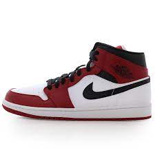 Jordan 1 low triple white tumbled leather. Jordan Air Jordan 1 Mid White Gym Red Black Bei Kickz Com