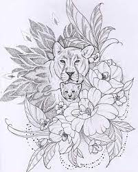 Leoa e filhote Fine Line | Tatuagens de maternidade, Tatuagem femenina no braço, Tatuagem para filho