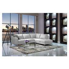 Cantrall White Corner Sofa W Right Chaise El Dorado Furniture