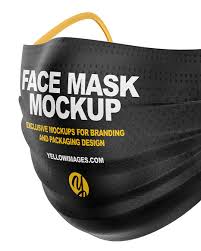 Through professional and elegant stationery, potential. Face Mask Mockup In Apparel Mockups On Yellow Images Object Mockups