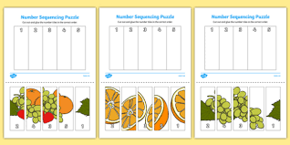 Are you up for the c. Fruit Themed Number Sequencing Puzzle