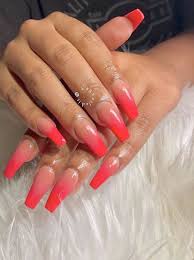 Check out our ombre acrylic nails selection for the very best in unique or custom, handmade pieces from our craft supplies & tools shops. Truubeautys Red Ombre Nails Nail Colors Red Acrylic Nails