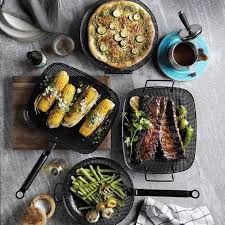 High Heat Nonstick Steel Grill Roasting Pan Grilled Roast Grilling William Sonoma Recipes