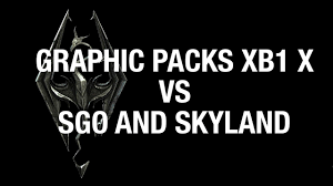 Skyrim SE Xbox mods Graphics pack VS SGO and Skyland - YouTube