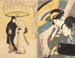 相合い傘 は日本にのみ見られる文化だった 相合い傘 和 傘 古代オリエント