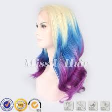 You can also add a few random streaks to the top half to emphasize the gradient. Ombre Hairstyle Blonde Purple Blue Ombre Hair Synthetic Lace Front Wig With Purple Hair Tips Synthetic Lace Front Wig Front Wigombre Hairstyle Blonde Aliexpress