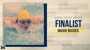 Senior swimmer maggie macneil won gold in the 100 meter butterfly yesterday, with a winning, and an americas record, time of 55.59 seconds. Susan Mcnair Susanmc94381766 Twitter