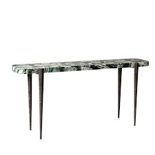 Bind Console By Demuro Das In Green Zebra Agate With Cast Antique Bronze Legs In 2020 Zebra Agate Green Zebra Modern Console Tables