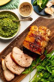 A Couldn T Be Easier Special Occasion Pork Loin Roast With Spicy Chimichurri Cbc Life Recipe Pork Loin Roast Dinner Party Recipes Pork Loin