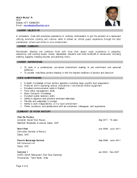Cv Abdul Munaf A Chef