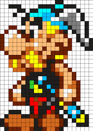 Ces coloriages numérotés font appel à quelques notions mathématiques allant de la connaissance des chiffres, de l'écriture de chiffres romains, à l'addition. Asterix By Arcanjulio On Kandi Patterns Pixel Art Pokemon Pixel Art Facile Pixel Art