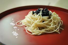 Short Recipe Oriental Cold Angel S Hair Pasta With Norwegian Caviar Short Recipes Recipes Food Pairings