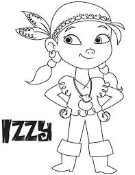 Izzy The Vice Captain Of Never Land Pirates Coloring Page Kids Play Color Pirate Coloring Pages Coloring Pages Coloring Pages For Kids