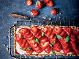 Rose Glazed Strawberry Tart Recipe Recipe Strawberry Tart Recipes Tart Recipes