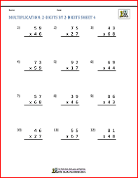 4th grade multiplication facts worksheets free printable by celestine aubry on november 26, 2020 starting from grade 4 and upwards children begin getting involved in many topics of multiplication such as multiple digit multiplication factors and mental multiplication. Double Digit Multiplication Worksheets 4th Grade