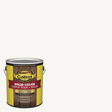 Clean, and restain your old deck and refinish it to look like new! Cabot Solid Color Acrylic Deck Stain Sealer At Menards