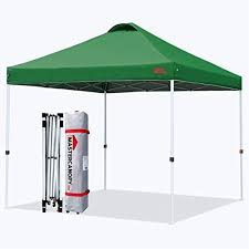 The ez 10×10 gazebo has a 100% polyester canopy with thick 500 denier thread which is uv resistant. Mastercanopy Compact Canopy 10x10 Ez Pop Up Canopy Portable Shade Instant Folding Better Air Circulation Canopy With Wheeled Bag Forest Green Buy Online At Best Price In Uae Amazon Ae
