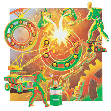 Illustration For Castrol Oil Used For Industrial Marketing Material Worldwide Oil Image Castrol Oil Illustration