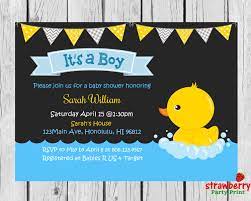 Rubber Duck Baby Shower Invitation Little Ducky Baby Shower Invitation Chalkboard Yellow Duck Boy Baby Shower Invite Digital File C82 Rubber Ducky Baby Shower Invitations Unique Baby Shower Invites Baby Shower