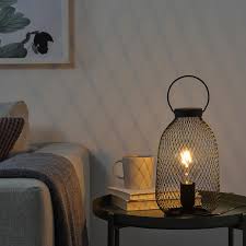 Luftmassa Tischleuchte Schwarz Metall 35 Cm Ikea Deutschland Black Table Lamps Small Table Lamp Large Table Lamps