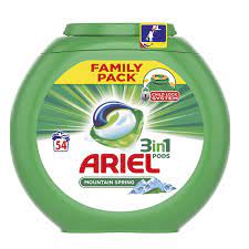 Ariel professional 10 kg beyazlar + ariel professional 10 kg parlak renkler toz deterjan. Detergent Capsule Ariel 3 In 1 Pods Mountain Spring Piata Acasa LivrÄƒm La Tine AcasÄƒ