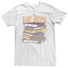 Men S Baby Driver Cassette Tape Stack Tee
