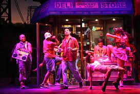 In The Heights I Love How Sonny Is Dutifully Making Coffee In The Background While Usnavi Dances In The Heights Lin Manuel Miranda Theatre Geek