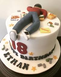 Football Birthday Cake For 18 Year Old Boy 18th Birthday Cake Boys In 2020 18th Birthday Cake 18th Birthday Cake For Guys 21st Birthday Cake For Guys