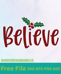 Here you will find cut files for vinyl cutting machines, ai, eps, svg, dxf, dwg along with tutorials and tips for your vinyl cutting hobby or business! Believe Free Designs Svg Esp Png Dxf For Cricut Movie Design Bundles