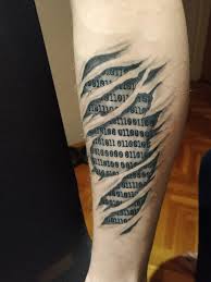 Forarm tattoos sleeve tattoos tatoos back tattoo tattoo inspiration how to look pretty body art computer science piercings. Binary Code By Hrvoje From Iron Brush Studio Croatia Tattoos