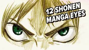 12 Ways To Draw Shonen Manga Eyes - Youtube