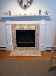 Black And White Mosaic Tile Fireplace Java Tan And White Pebble Tile Fireplace Tile Fireplace Tile Surround Home Depot Wood Tile