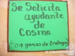 Los ayudantes de cocina forman parte activa del equipo de cualquier restaurante y, como tal, merecen la misma consideración y puesta en valor de sin embargo, los puestos de ayudantes de cocina no suelen recibir las mismas atenciones, a pesar de ser también un puesto importante en la. Carteles Mas Escritos Ortografia Urbana