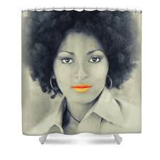 Pam Grier, Hollywood icon Bath Towel by Esoterica Art Agency