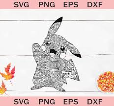 Please make sure to extract files before trying to access files (right click zip folder, select extract all… and select destination folder. Pikachu Svg Eevee Svg Pokemon Svg Zentangle Svg Mandala Cartoon Svg Svg Trendy Studio Mandala Pokemon Svg